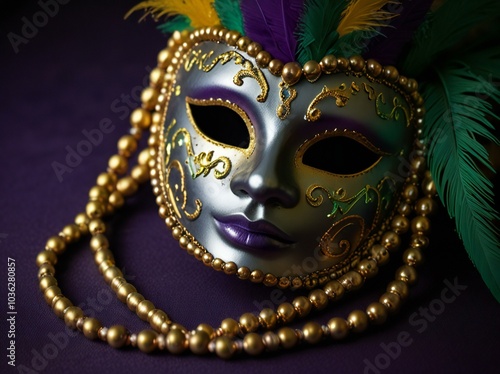 venetian carnival mask photo