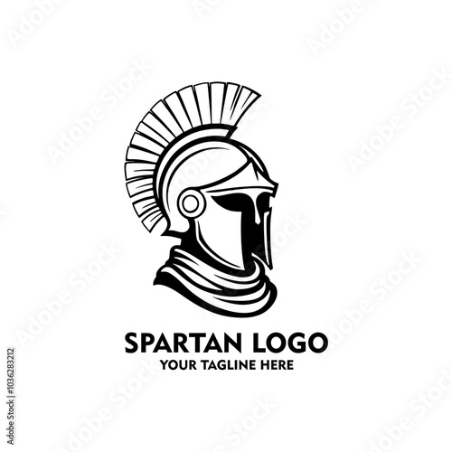 Spartan logo vector black and white