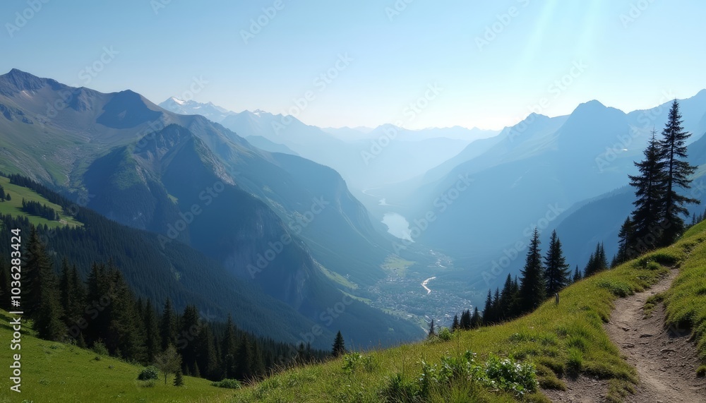 Exploring the majestic mountain range Exploring the majestic mountain range