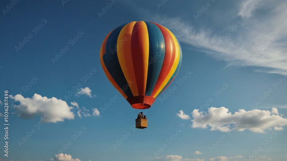 Fototapeta premium hot air balloon in sky