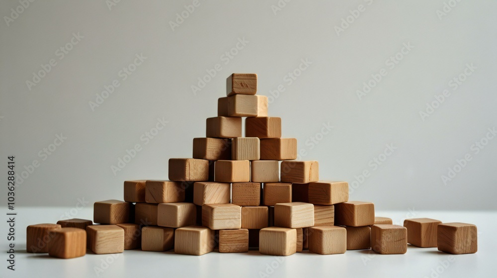 wooden blocks isolated on white wooden blocks isolated on white