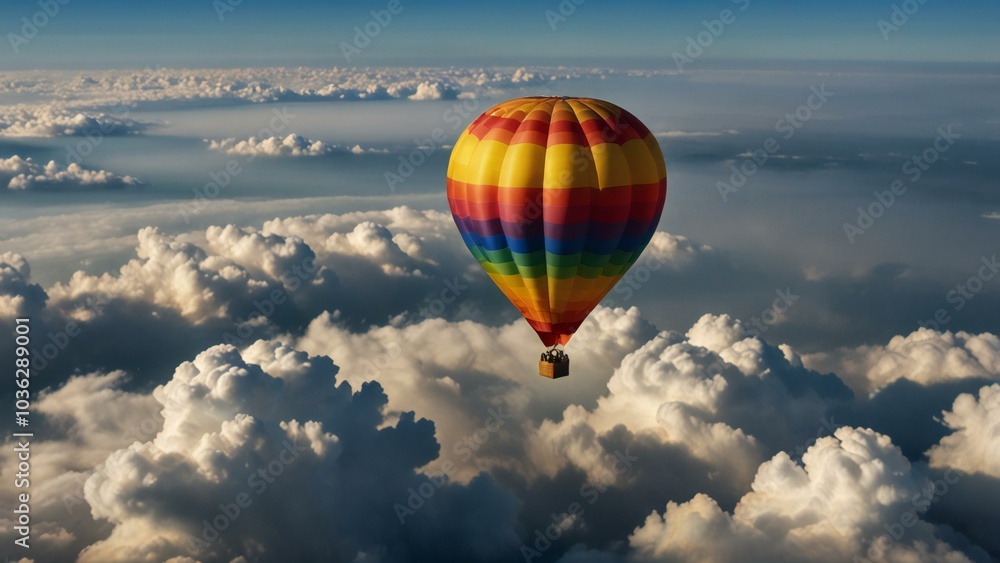 Fototapeta premium hot air balloon in the sky