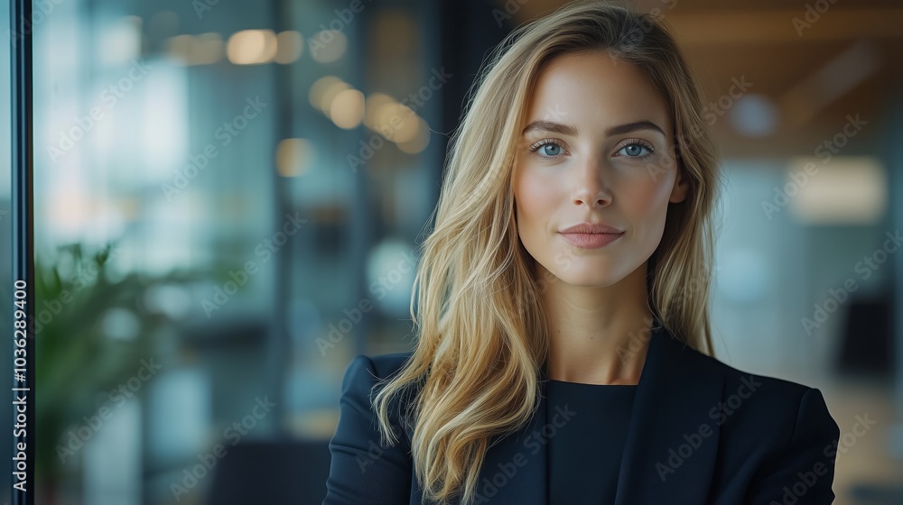 Professional businesswoman in a modern office, confidently presenting in a boardroom Professional businesswoman in a modern office, confidently presenting in a boardroom