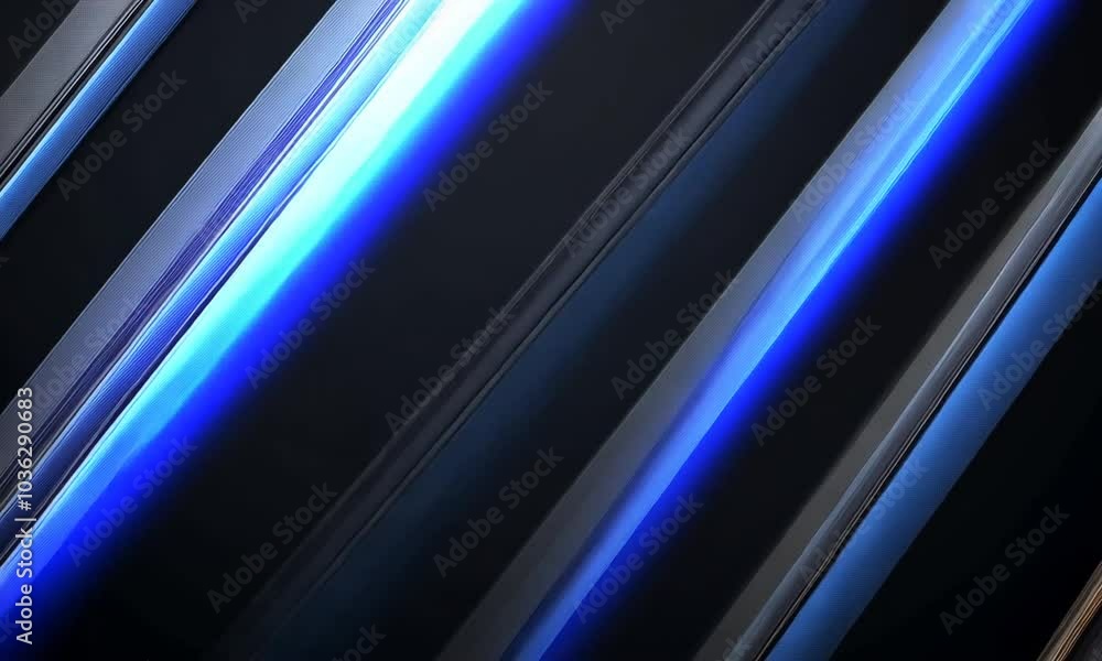 Abstract background with diagonal lines of blue, black, and silver with a hint of gold. Abstract background with diagonal lines of blue, black, and silver with a hint of gold.