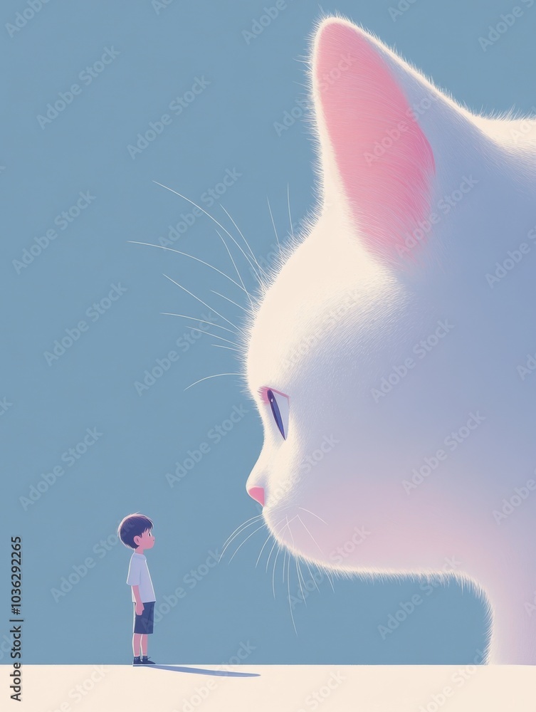 Fototapeta premium Whiskers & Wonders: A Tale of Friendship