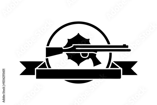 Shooting range linear icon | isolated vector silhouette illustration on white background