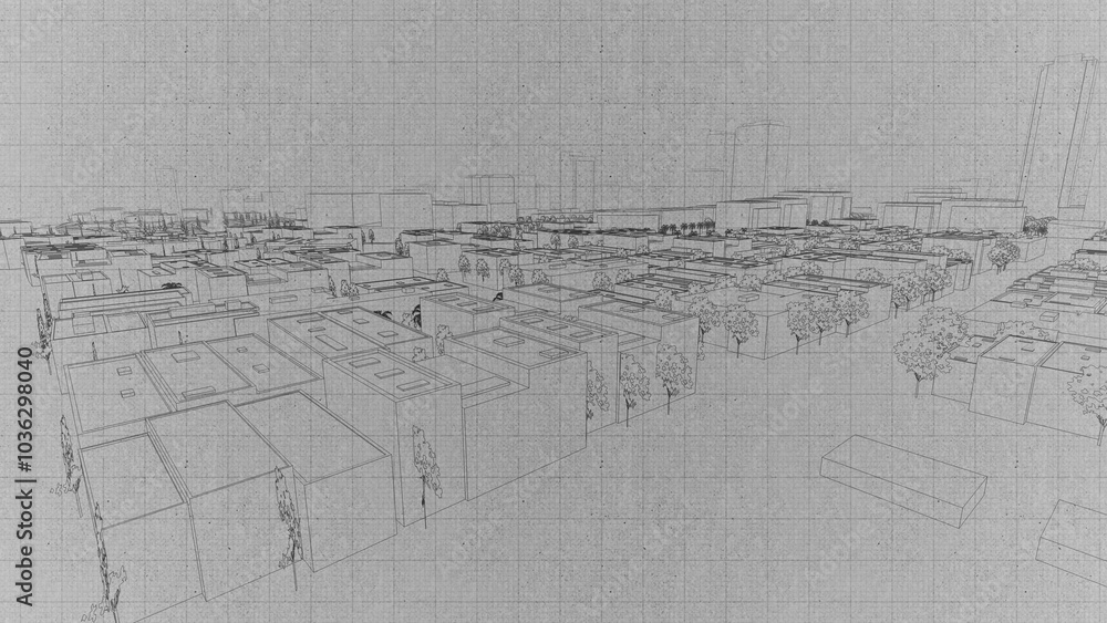 Technical drawing on a gradient background.Mechanical Engineering drawing Technical drawing on a gradient background.Mechanical Engineering drawing