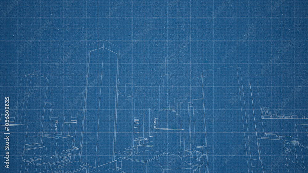 Technical drawing on a gradient background.Mechanical Engineering drawing Technical drawing on a gradient background.Mechanical Engineering drawing