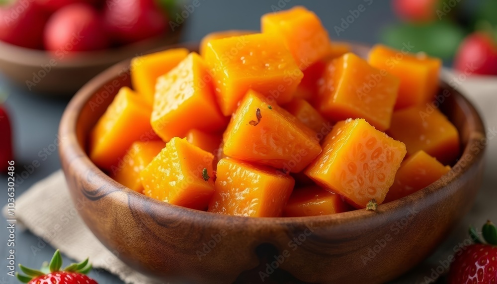 Fresh and vibrant fruit salad ready to be enjoyed Fresh and vibrant fruit salad ready to be enjoyed