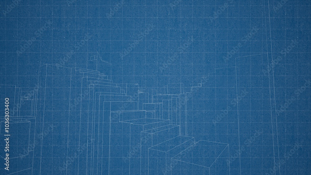 Technical drawing on a gradient background.Mechanical Engineering drawing Technical drawing on a gradient background.Mechanical Engineering drawing