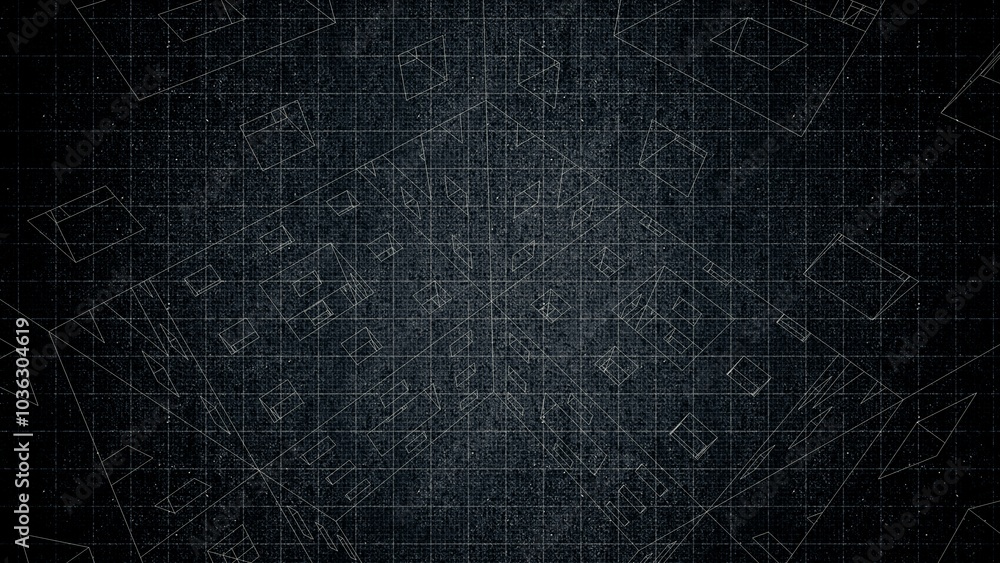 Technical drawing on a gradient background.Mechanical Engineering drawing Technical drawing on a gradient background.Mechanical Engineering drawing
