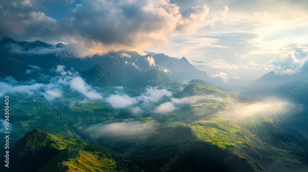 A stunning view of Earth partially hidden by clouds, showcasing vibrant landscapes and natural beauty in a serene atmosphere A stunning view of Earth partially hidden by clouds, showcasing vibrant landscapes and natural beauty in a serene atmosphere