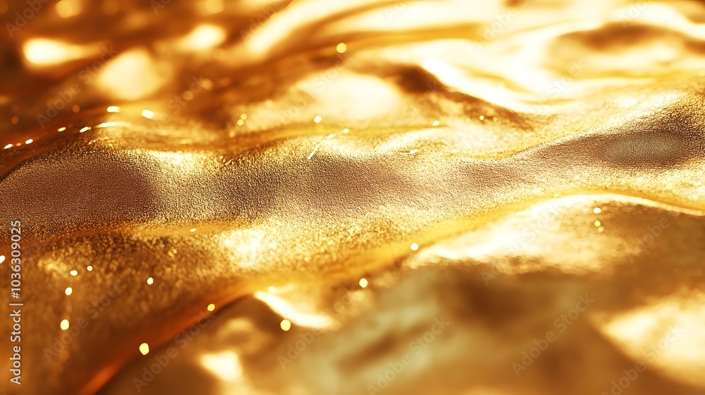 Golden Fabric Abstract Background Golden Fabric Abstract Background