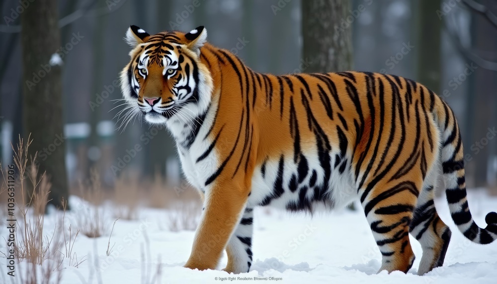 Obraz premium Wild beauty in the snowy wilderness