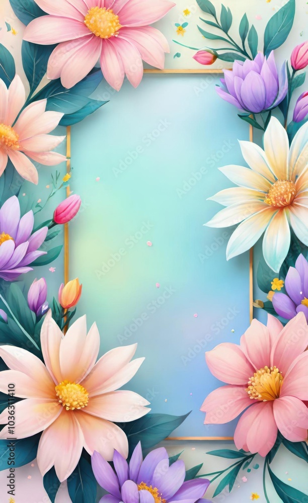 frame of flowers frame of flowers