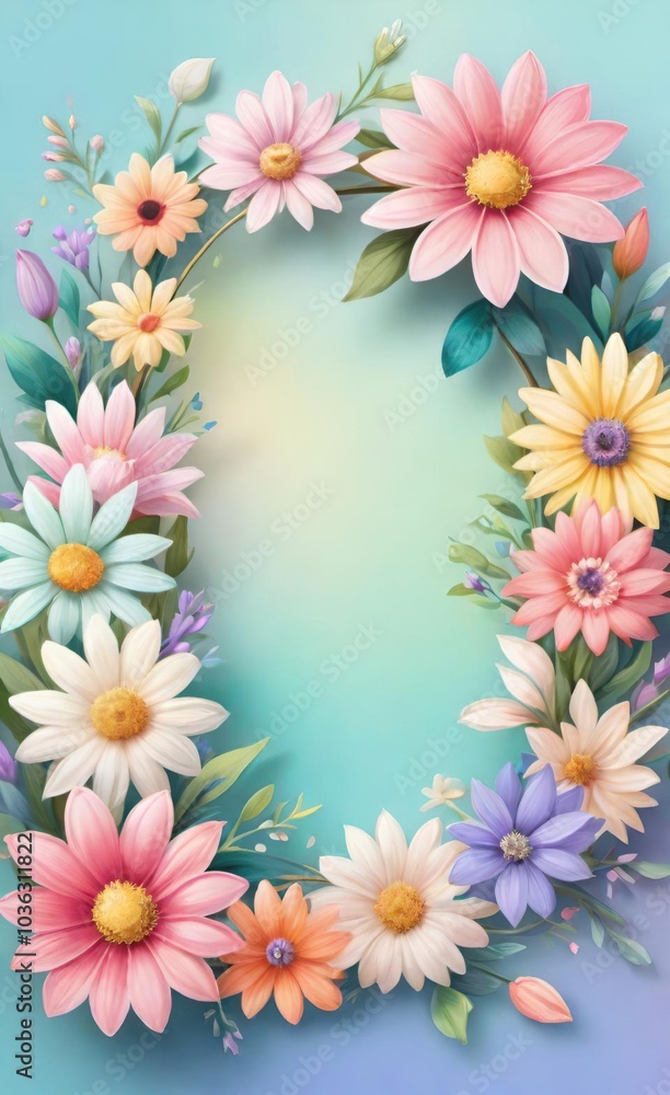 frame of flowers frame of flowers