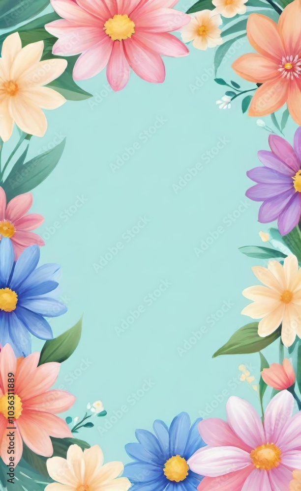 frame of flowers frame of flowers