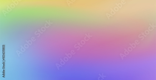 Holographic foil. Iridescent rainbow gradient. Holographic foil. Abstract background. Creative neon template for banner. Easily editable soft colored vector illustration.