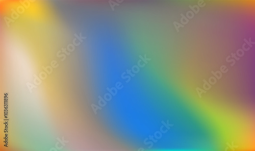 Holographic foil. Iridescent rainbow gradient. Holographic foil. Abstract background. Creative neon template for banner. Easily editable soft colored vector illustration.