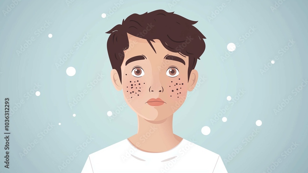 Teenager with Acne and Skin Care Solutions Teenager with Acne and Skin Care Solutions