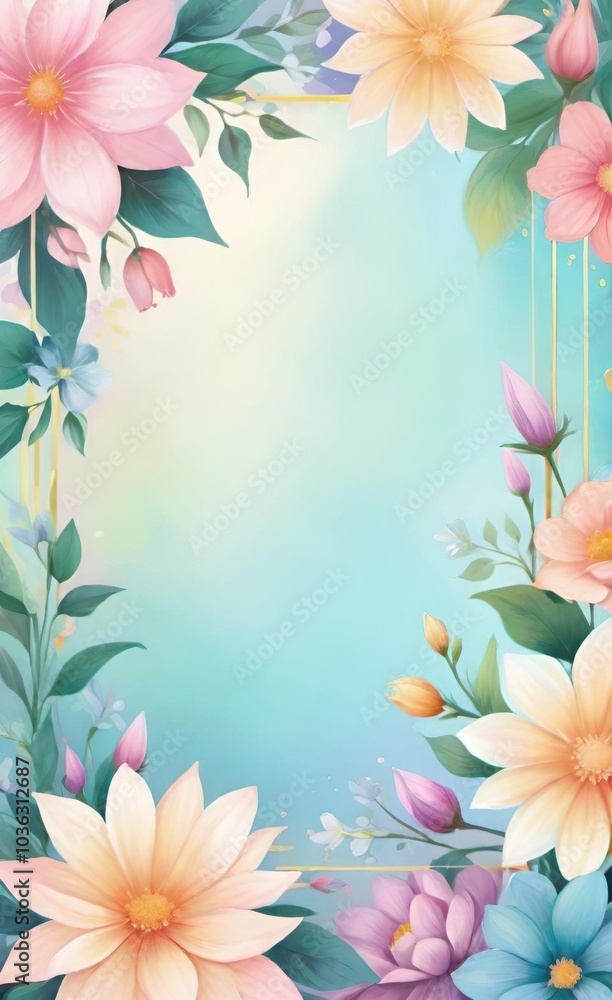 frame of flowers frame of flowers