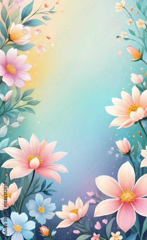 frame of flowers frame of flowers