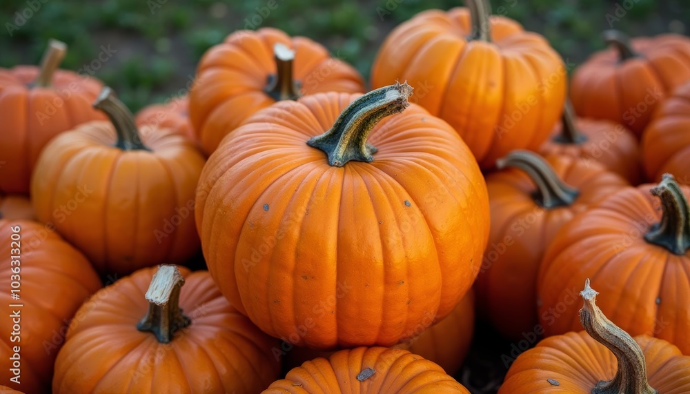 Autumn harvest bounty in vibrant orange hues Autumn harvest bounty in vibrant orange hues