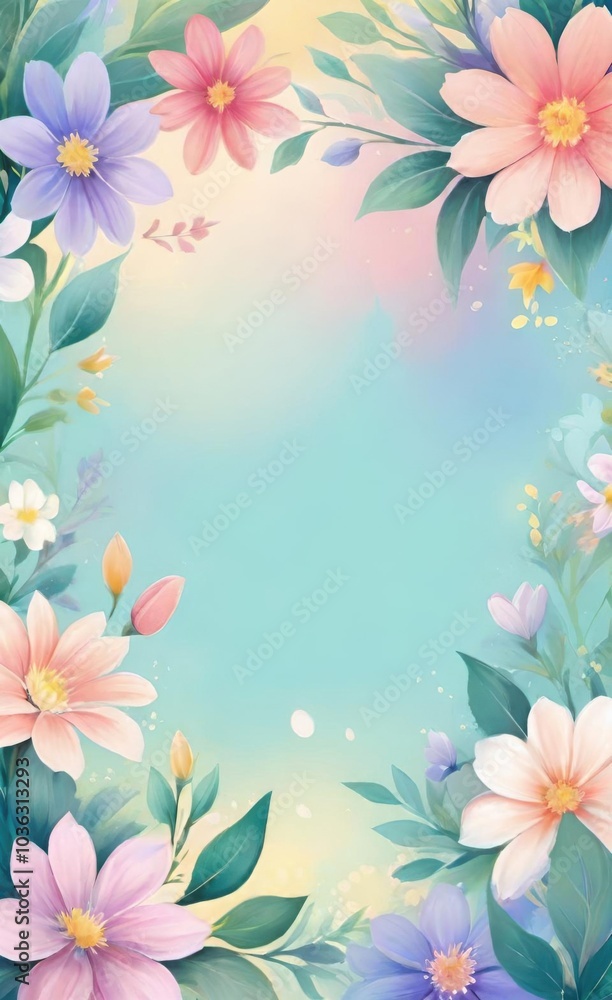 frame of flowers frame of flowers