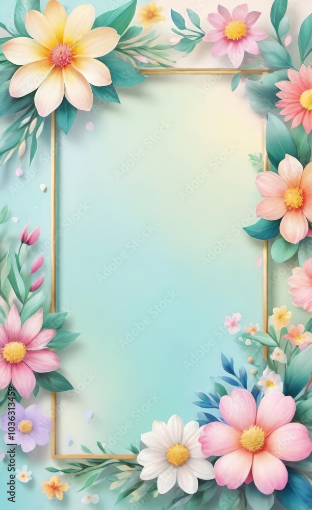 frame of flowers frame of flowers