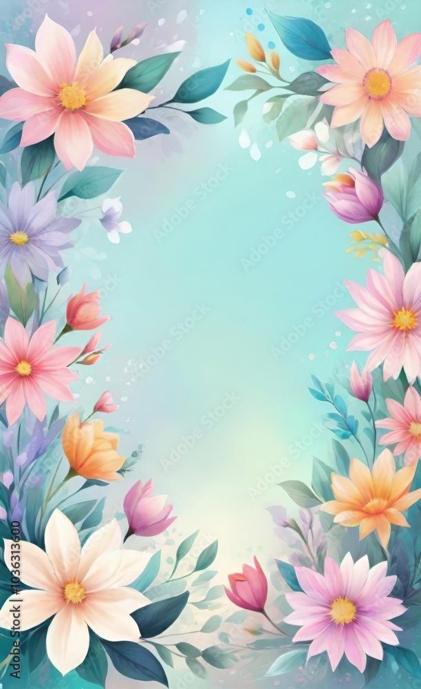 frame of flowers frame of flowers