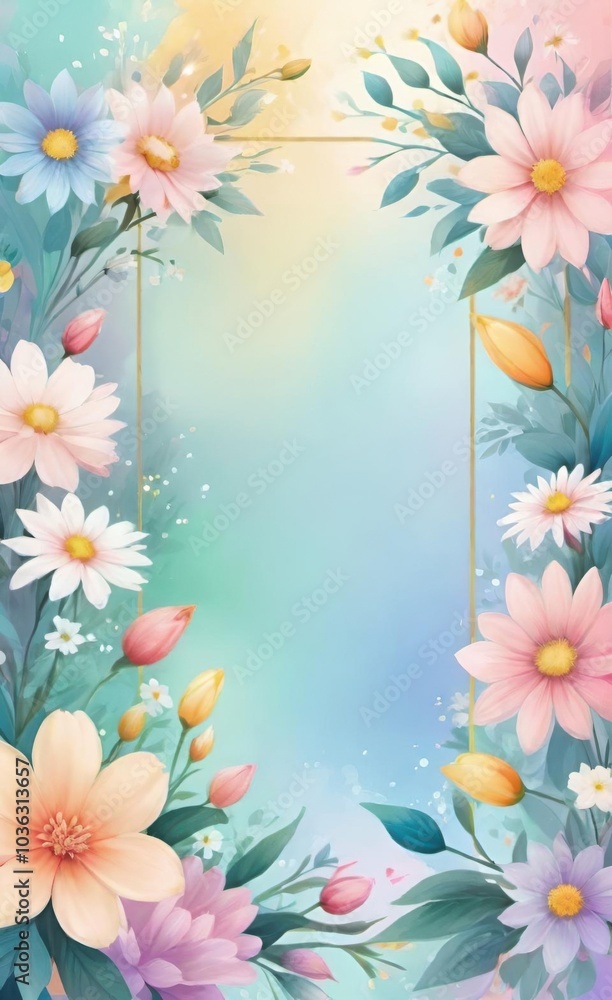frame of flowers frame of flowers