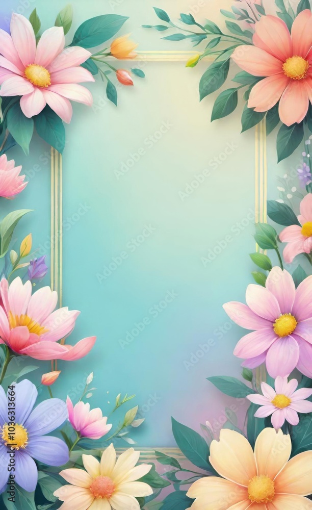 frame of flowers frame of flowers