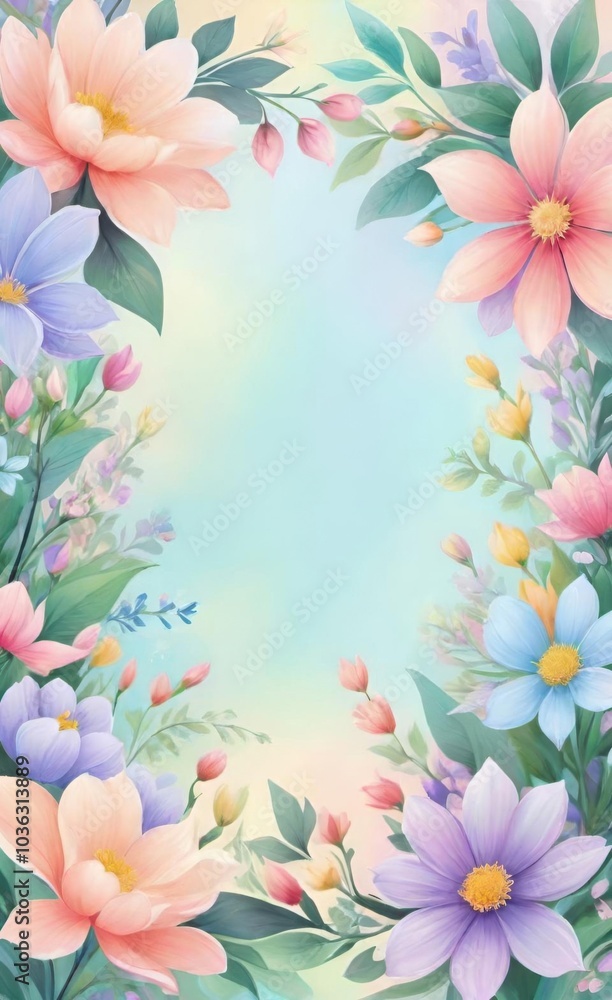 frame of flowers frame of flowers