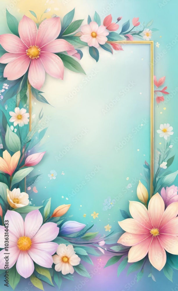 frame of flowers frame of flowers