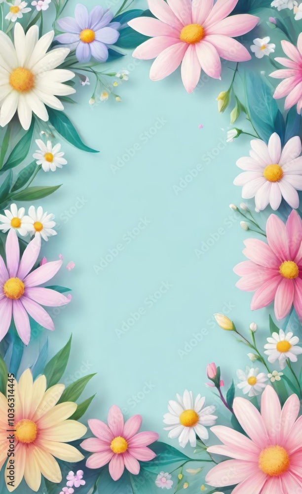 frame of flowers frame of flowers