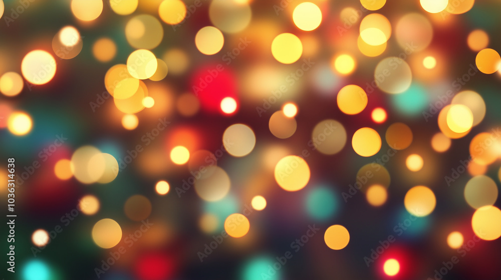 Festive Colorful Bokeh Lights Background Festive Colorful Bokeh Lights Background