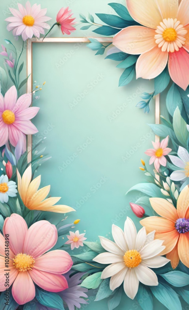 frame of flowers frame of flowers