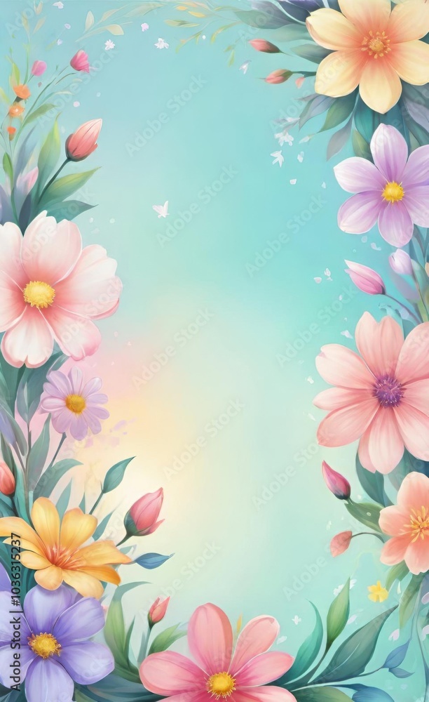 frame of flowers frame of flowers