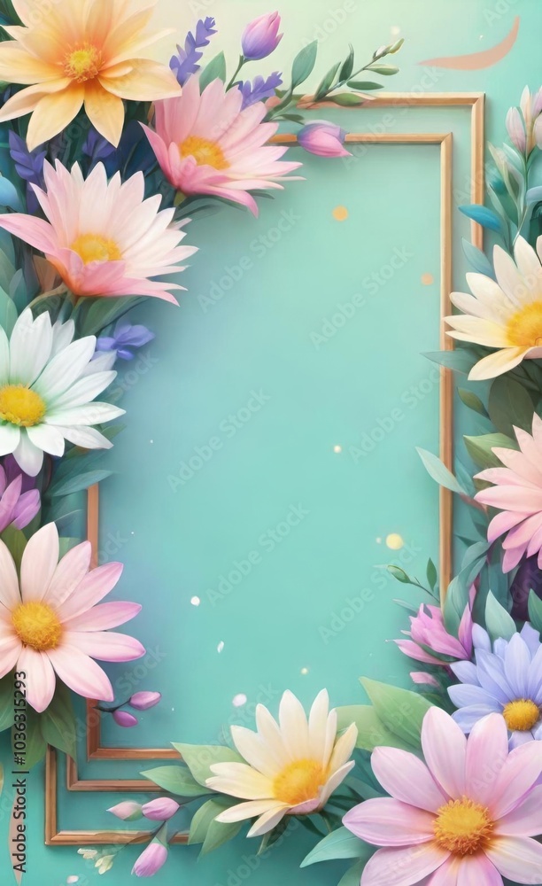 frame of flowers frame of flowers