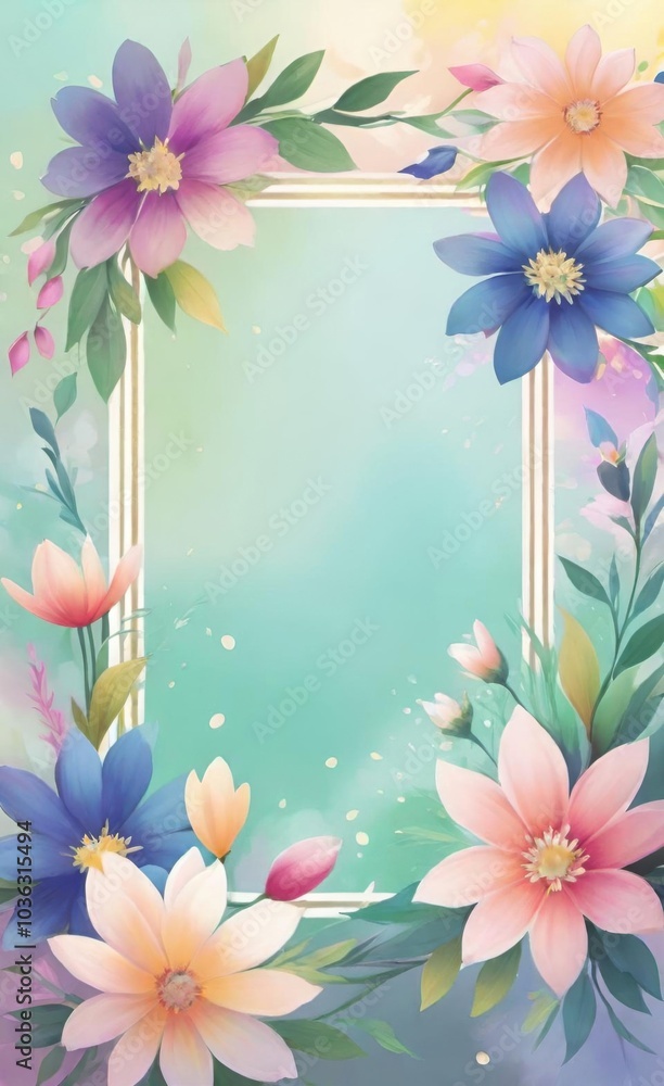 frame of flowers frame of flowers