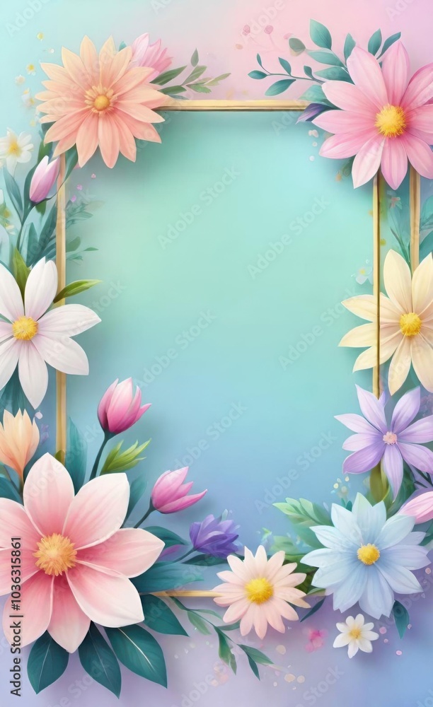 frame of flowers frame of flowers