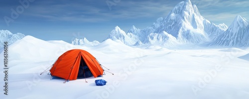 Epic winter adventure exploring majestic mountains and adventurous landscapes in a snowy wonderland