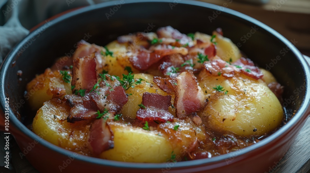 Baked Potato and Bacon Dish Baked Potato and Bacon Dish