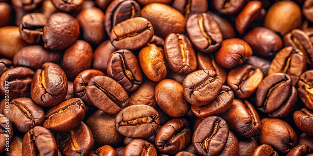 A close-up image revealing the intricate details of roasted coffee beans, showcasing their rich brown hues, deep creases, and a subtle sheen that reflects light. A close-up image revealing the intricate details of roasted coffee beans, showcasing their rich brown hues, deep creases, and a subtle sheen that reflects light.