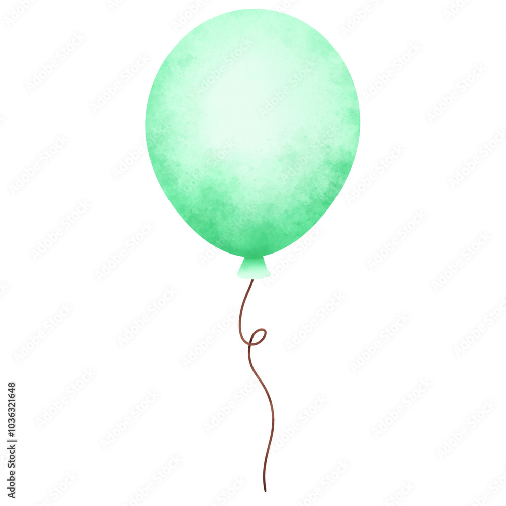 Watercolor green balloons illustration,balloon png, Watercolor green balloons illustration,balloon png,