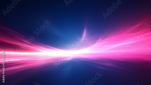 A blue and pink background