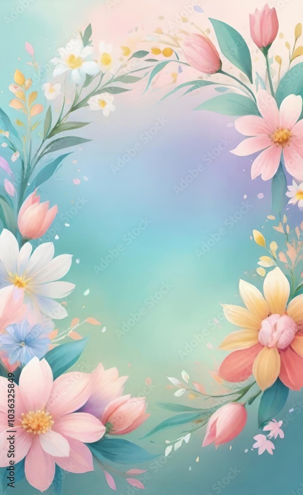 frame of flowers frame of flowers