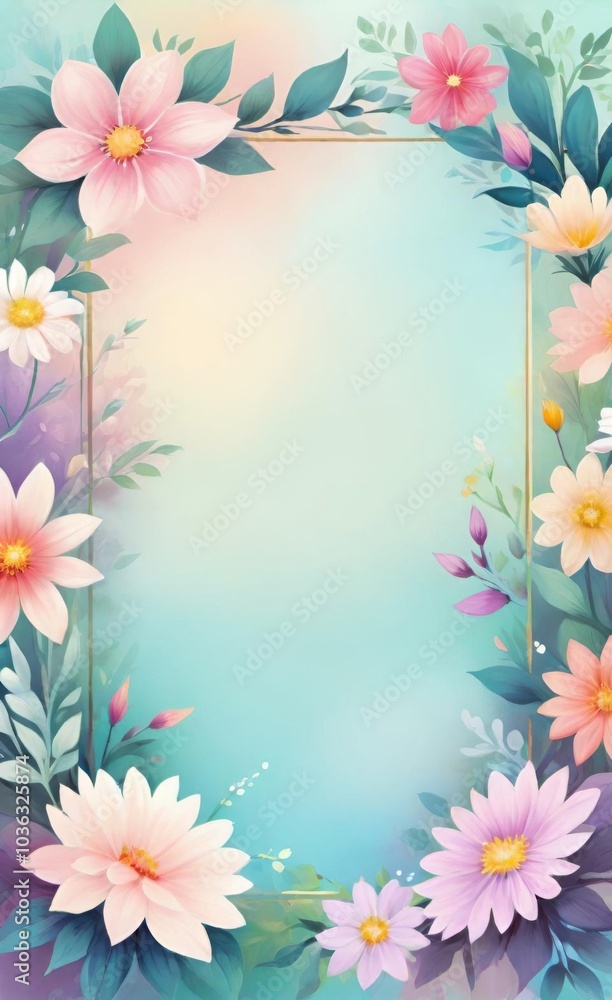 frame of flowers frame of flowers