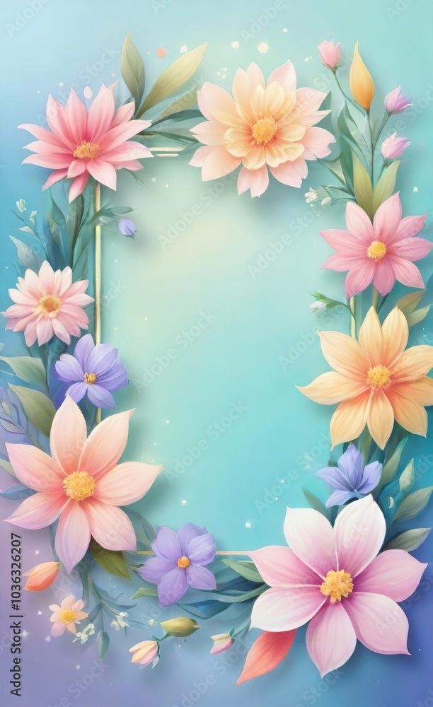 frame of flowers frame of flowers