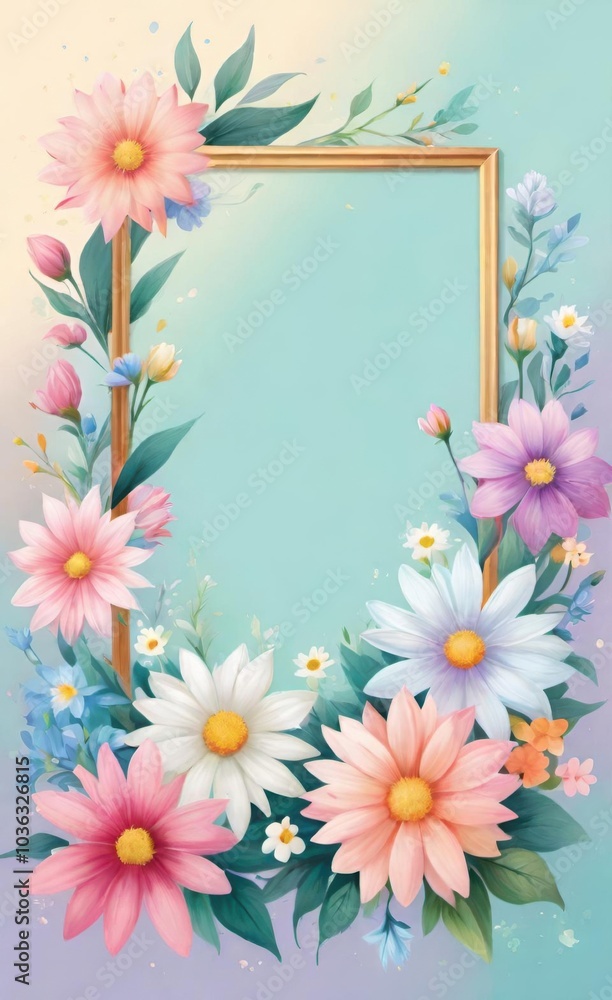 frame of flowers frame of flowers